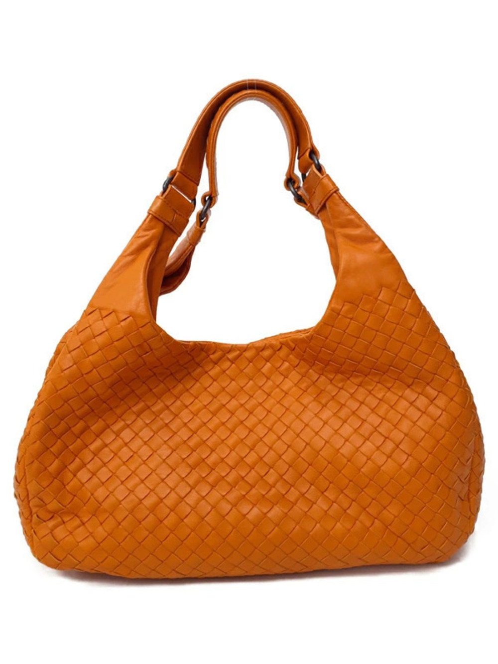 Bottega Veneta Intrecciato Campana Bag Hobo Orange
